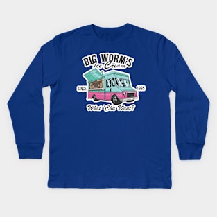 Big Worm's Ice Cream Friday Movie Kids Long Sleeve T-Shirt